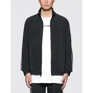 STAMPD 2K TRACK JACKET Black with white piping on sleeves | M